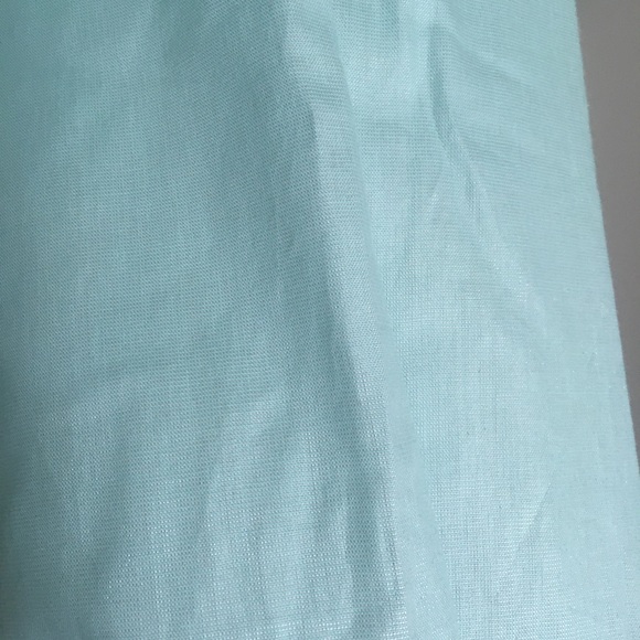 Aqua blue button front blouse from Allison Daley in 14P size - Picture 2 of 7